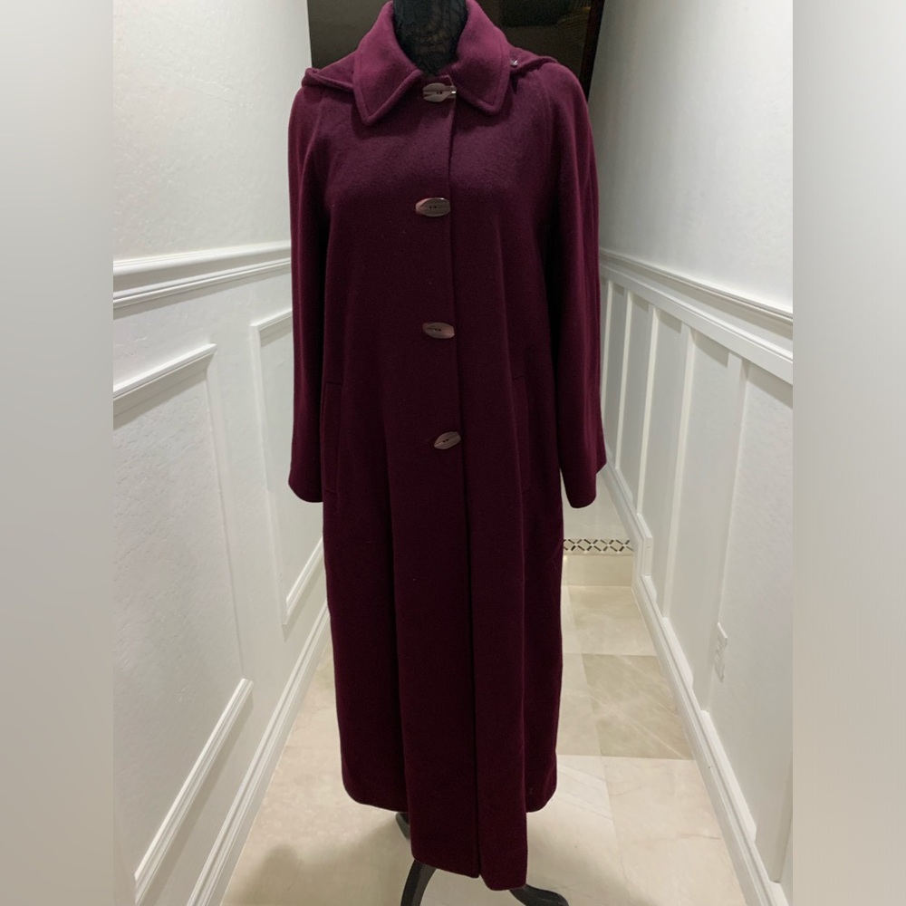 Cinzia Rocca Long hooded Cape Coat